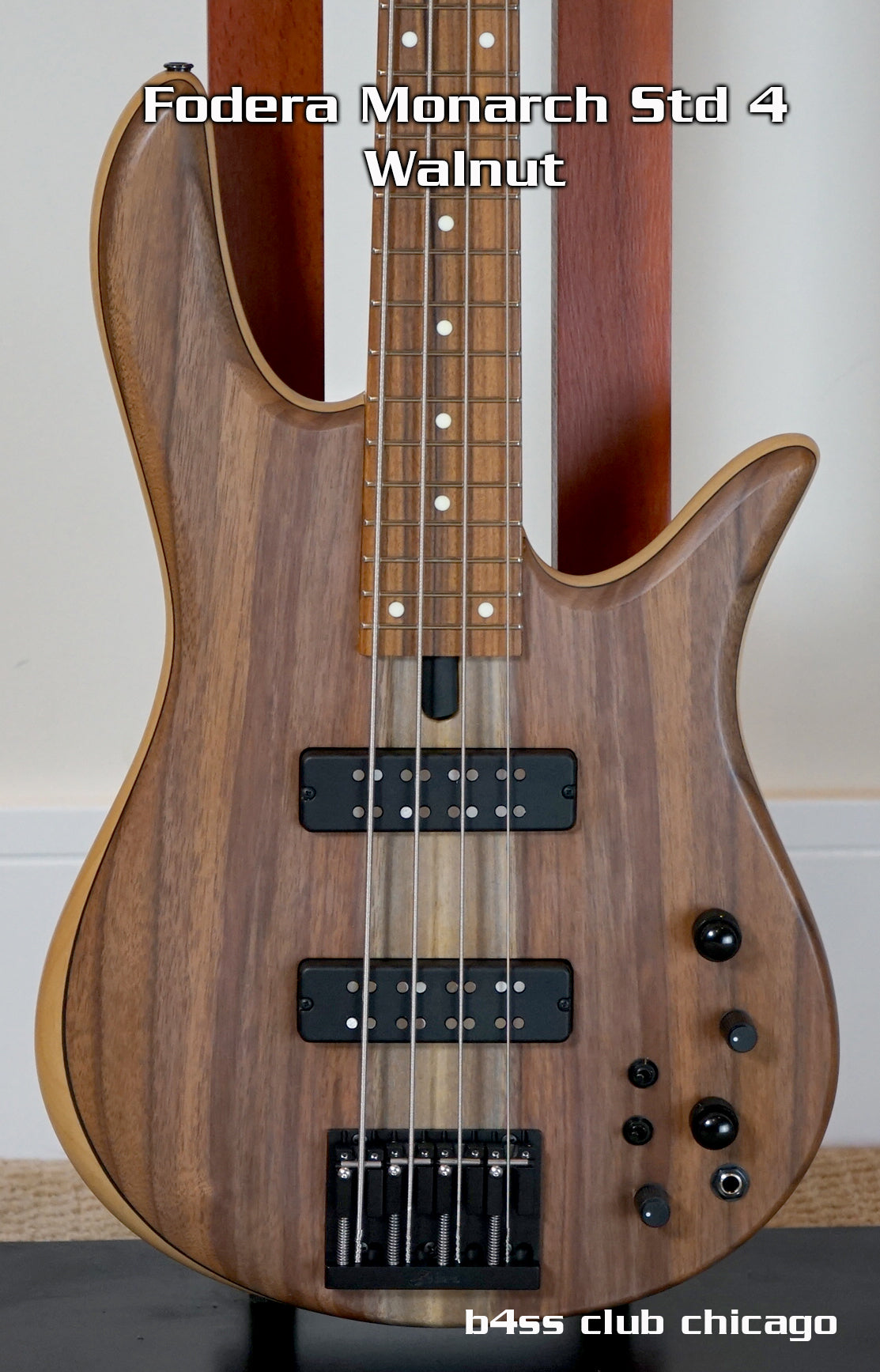 Fodera Monarch 4 Standard Walnut 11406