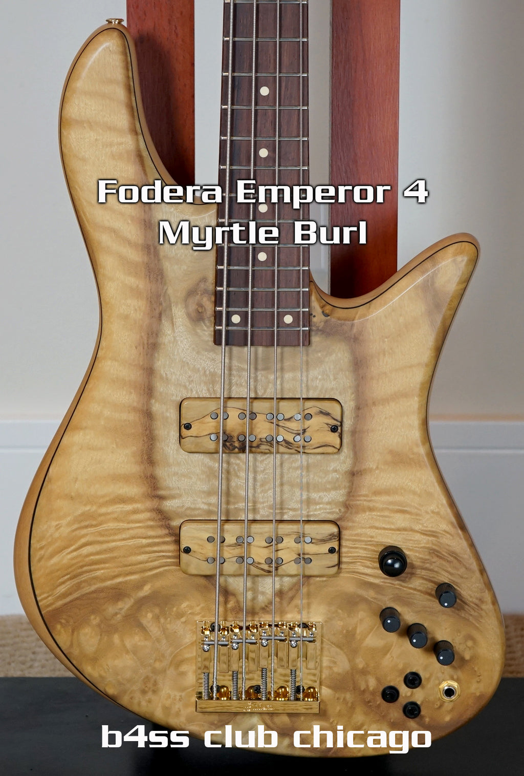 Fodera Emperor 4 Myrtle Burl Bolt On 12055